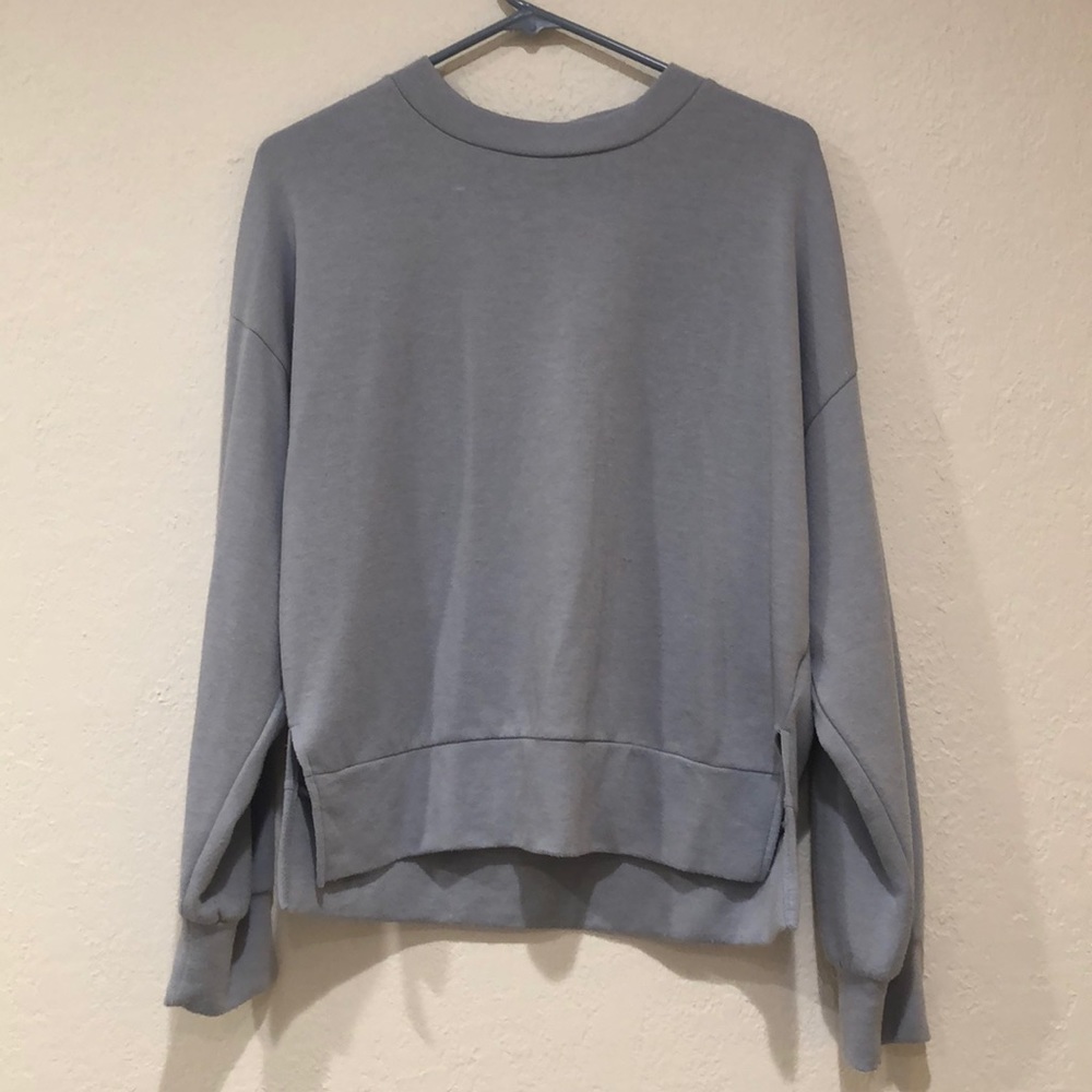 Long Sleeved Light Blue Top Soft